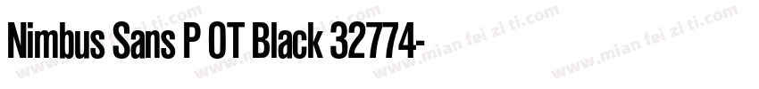 Nimbus Sans P OT Black 32774字体转换